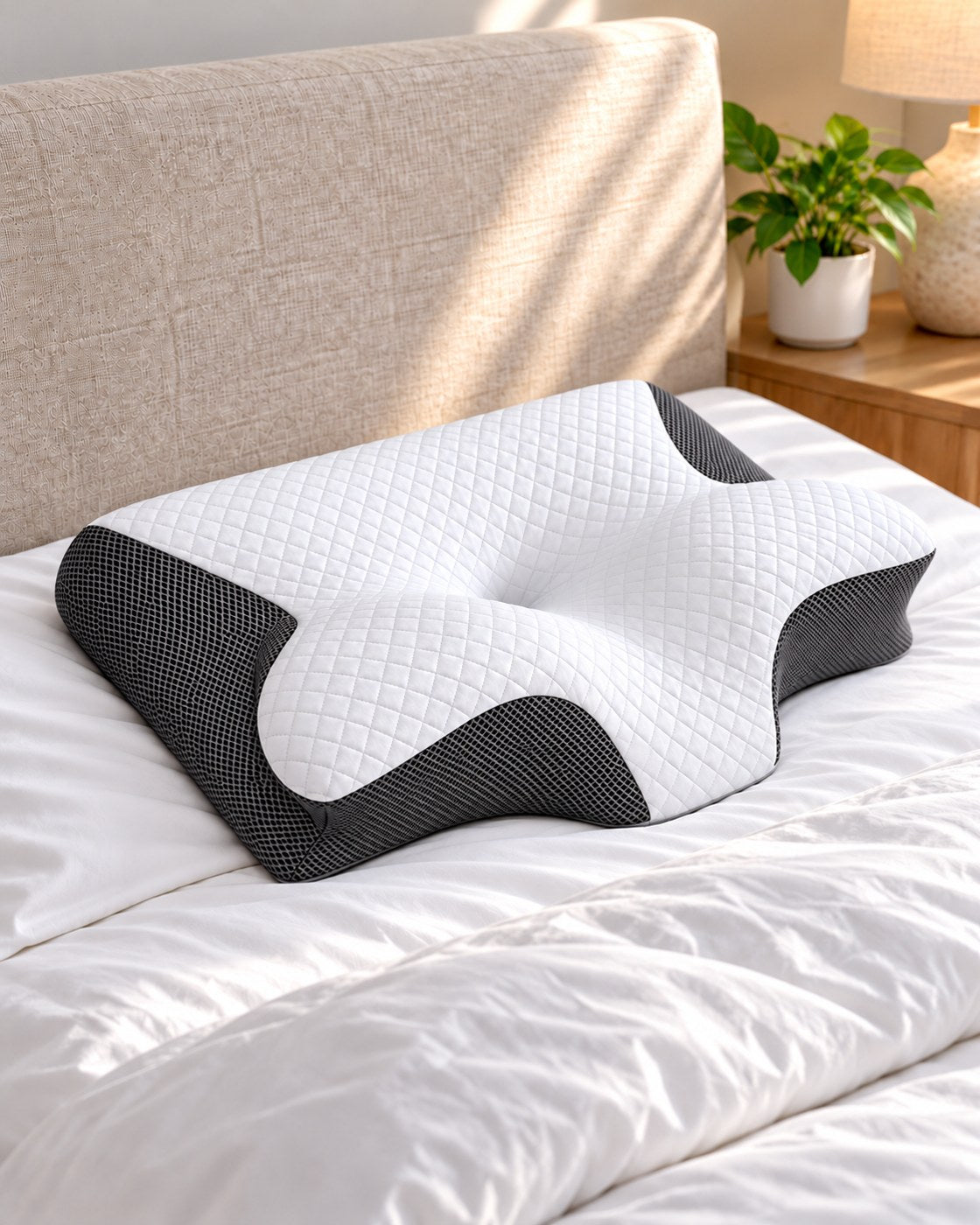 RestWave pillow on a bed