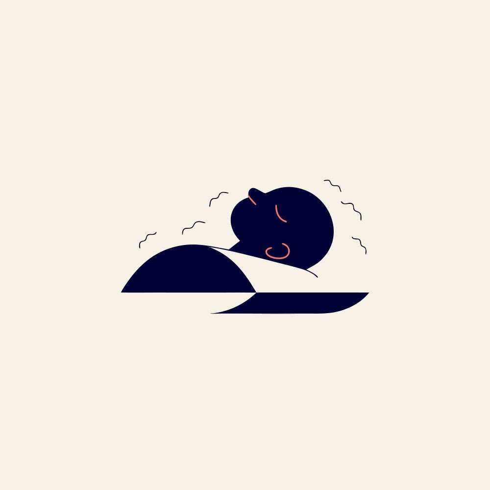 Folded, hot pillow