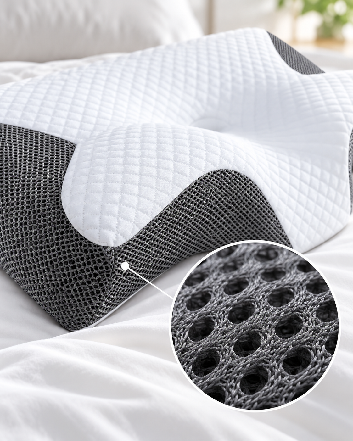Maille respirante en gros plan